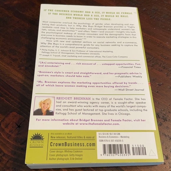 BOGO Why She Buys autographed Bridget Brennan book - Picture 2 of 8